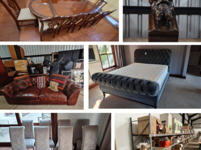 Sale of property: Contents of large guest house including beds, chairs, dining room tables, art, shelving, mirrors and much more